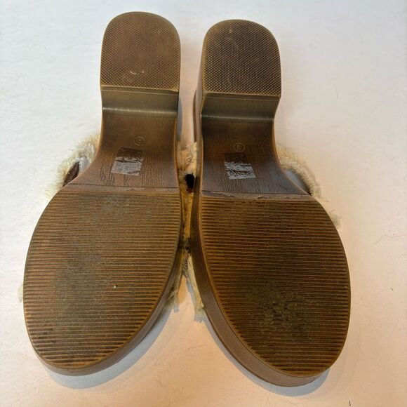 Rocket Dog Women's Clipper Frayed Canvas Cream Platform Sandals Size 9 Slip On - Picture 6 of 8